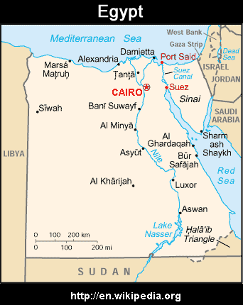 El Mahalla El Kubra Map Egypt (Country Information)